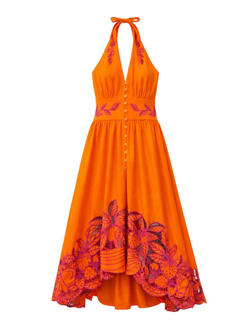 Midi dress FARM RIO | 349106ORANGEL0026